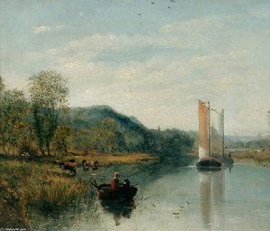On The Yare At Whitlingham, Norfolk — Alfred George Stannard