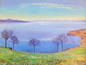 The Lake Geneva From Chexbres — Фердинанд Ходлер, Art Nouveau