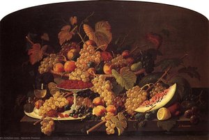 Still Life With Fruit (16) — Severin Roesen