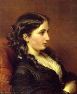 Study Of A Girl In Profile — Franz Xavier Winterhalter
