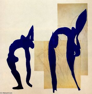 Acrobates Papier Découpé Sammlung Besonderer Teile — Henri Matisse