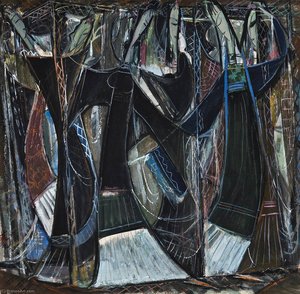 Dancers — Lin Fengmian Gans Volando Sobre El Estanque De Loto