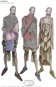 Fashion Illustration By Dan Winkler For Bauhaus Archiv Event — Daniel Allen Winkler