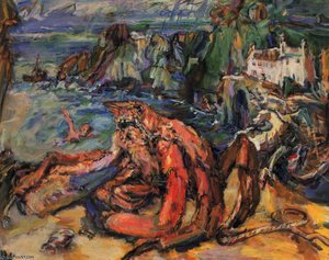 Araignée De Mer, Spider Crab, Huile Sur Toile, — Oskar Kokoschka