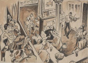 Barroom — Thomas Hart Benton