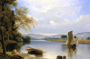 Perth From Boatland — David Octavius Hill