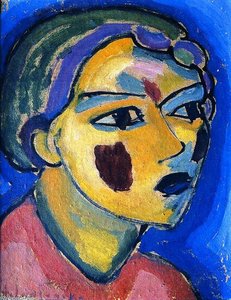Mystical Head: Poetess — Алексеј Фон Јављенски, Expressionist Movement