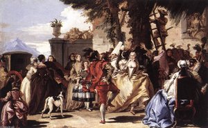 Ball In The Country — Giovanni Domenico Tiepolo, Rococo Style