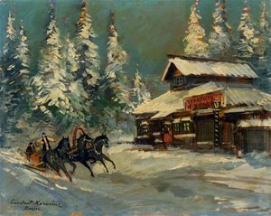 At The Tavern — Konstantin Alexeievitch Korovin