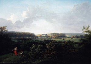 View towards Frederiksgave on Funen