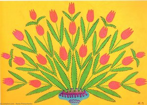 I Give These Flowers Where Ivans Live — Marija Primachenko, Naive Art / Primitivism