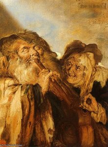 Beggars Playing Pipes ^ A H — Adriaen Pietersz Van De Venne
