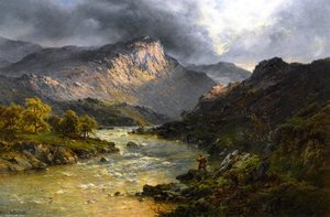 A Salmon Trout Stream, Cader Idris, North Wales