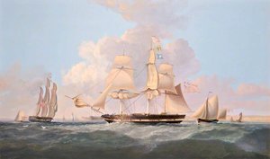 'Combatant' Entering the Mersey