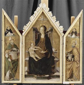 TRIPTYQUE, LA VIERGE ET L'ENFANT
