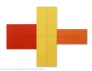 + Within + (red, Yellow, Orange) — Robert Mangold