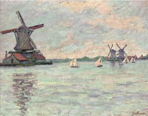 Moulins En Hollande — Ferdinand Guillaumin