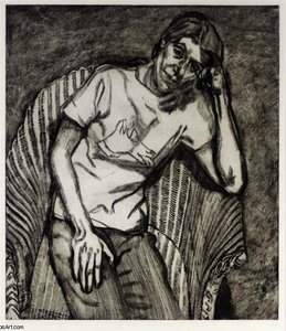 Bella In Her Pluto T-shirt — Lucian Freud