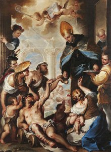 The Alms Of St. Thomas Of Villanova — Luca Giordano