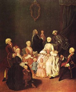Famiglia Patrizia. . Venezia, Ca' Rezzonico — Pietro Longhi