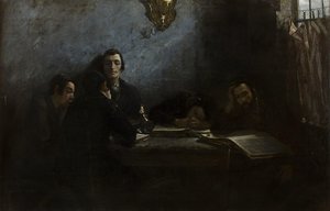 School Of Talmudists — Samuel Hirszenberg