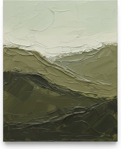 Monolithic Strata Of Moss And Shadow In A Meditative Earthbound Landscape — David Moreau