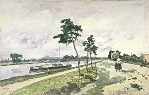 The Seine At Argenteuil — Johan Barthold Jongkind