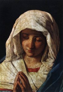 Madonna At Prayer — Giovanni Battista Salvi Da Sassoferrato, Baroque