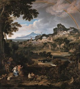 Heroic Landscape With Rainbow — Joseph Anton Koch, Neoclassicism