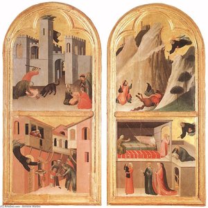 Blessed Agostino Novello Altarpiece — Simone Martini, International Gothic Style