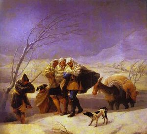 The Snowstorm — Francisco José De Goya Y Lucientes, Romanticism