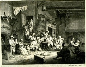 Villagers Merrymaking At An Inn 1 — Adriaen Van Ostade