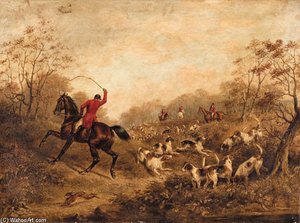 The Hare Hunt — Francis Calcraft Turner, Romanticism