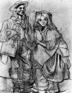 Italian Peasants — Pablo Picasso, Cubism