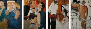 Untitled Series Of Four Paintings (a, B, C, D) — Chantal Joffe