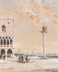 The Lion Of St. Mark, Venice — Louis Aston Knight