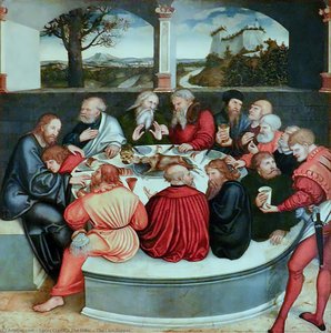 La Última Cena — Lucas Cranach El Viejo
