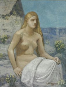 Mary Magdalene — Pierre Cécile Puvis De Chavannes, Symbolist Painting