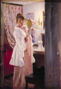 Marie En El Espejo — Peder Severin Kroyer