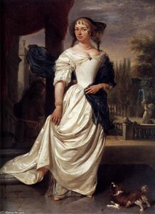 Portrait Of Margaretha Delff, Wife Of Johan De La Faille — Johannes I Verkolje
