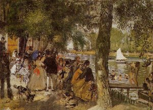 La Grenouillere — Pierre-auguste Renoir, Impressionism
