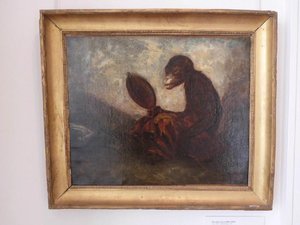 Singe Au Miroir — Alexandre Gabriel Decamps