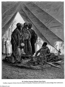 Godfrey Imposes Tributes Upon Emirs_gustavedore_sqs__crusades_godfrey_imposes_tributes__xyz32732.gif — Paul Gustave Doré, Romanticism