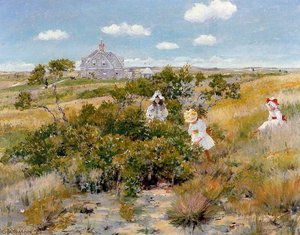 The Bayberry Bush Aka Chase Homestead Shinnecock — William Merritt Chase
