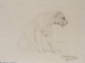 Seated Lioness — Rosa Bonheur