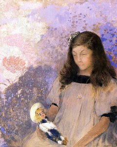 Portrait Of Simone Fayet — Odilon Redon
