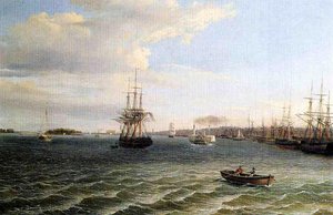 View Of Philadelphia, Looking South On The Delaware River — Thomas Birch