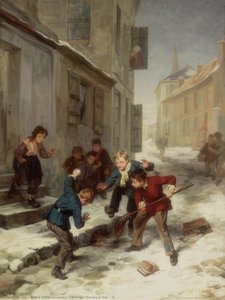 Children Chasing A Rat - (2) — Andre Henri Dargelas