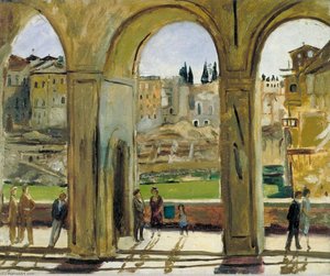 German Demolition Seen From The South Side Of The Ponte Vecchio, Florence — Carel Victor Morlais Weight