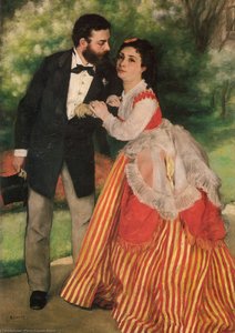 Porträt Von Alfred Und Marie Sisley — Pierre-auguste Renoir